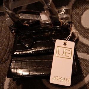 Black vegan hand bag